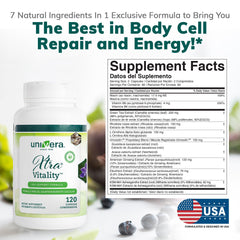 Univera Xtra Vitality in-hand-dose ready for daily use.
