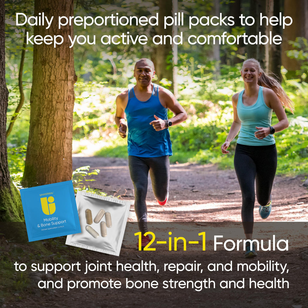 Universal U Mobility and Bone daily pack sealed for travel or workouts