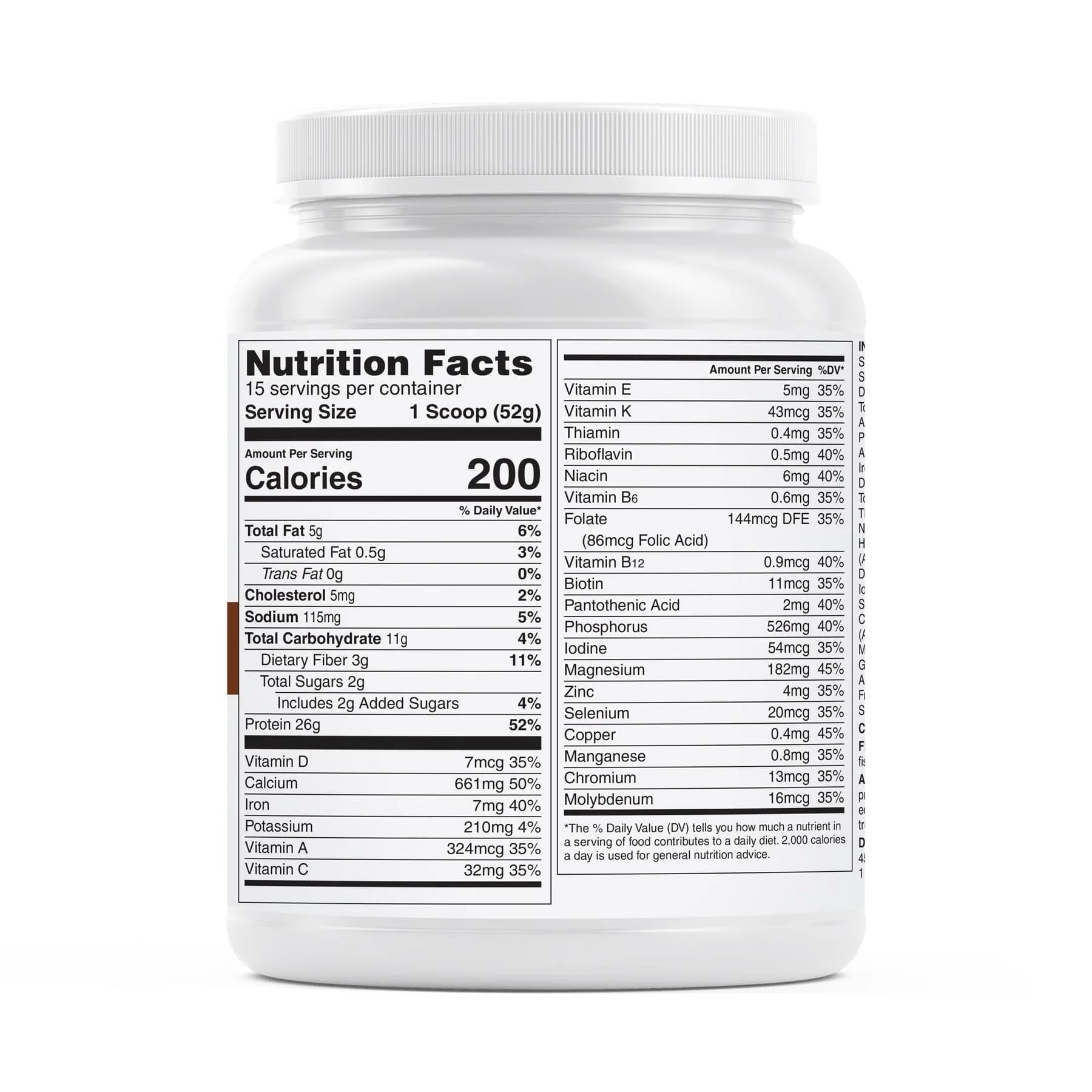 Unjury chocolate whey isolate powder being poured for a high-protein, low-carb shake.