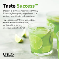 Unjury serving scoop image illustrating portion guidance for protein intake.
