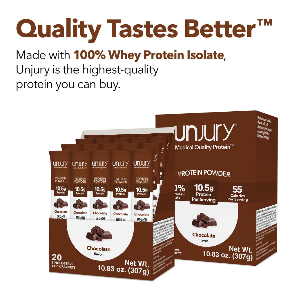 Single-serve packets ideal for small appetites and quick shakes.