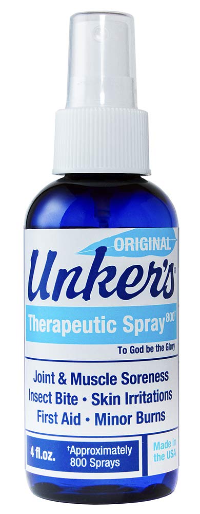 Unker's Multi-Purpose Salve spray bottle front for easy on-the-go application and skin comfort