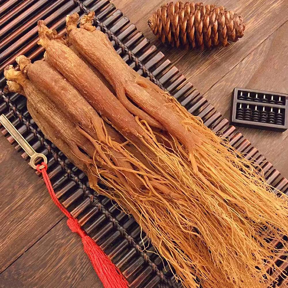 Unknown Brand Red Ginseng Root Closeup: rich color hints at quality and potency.