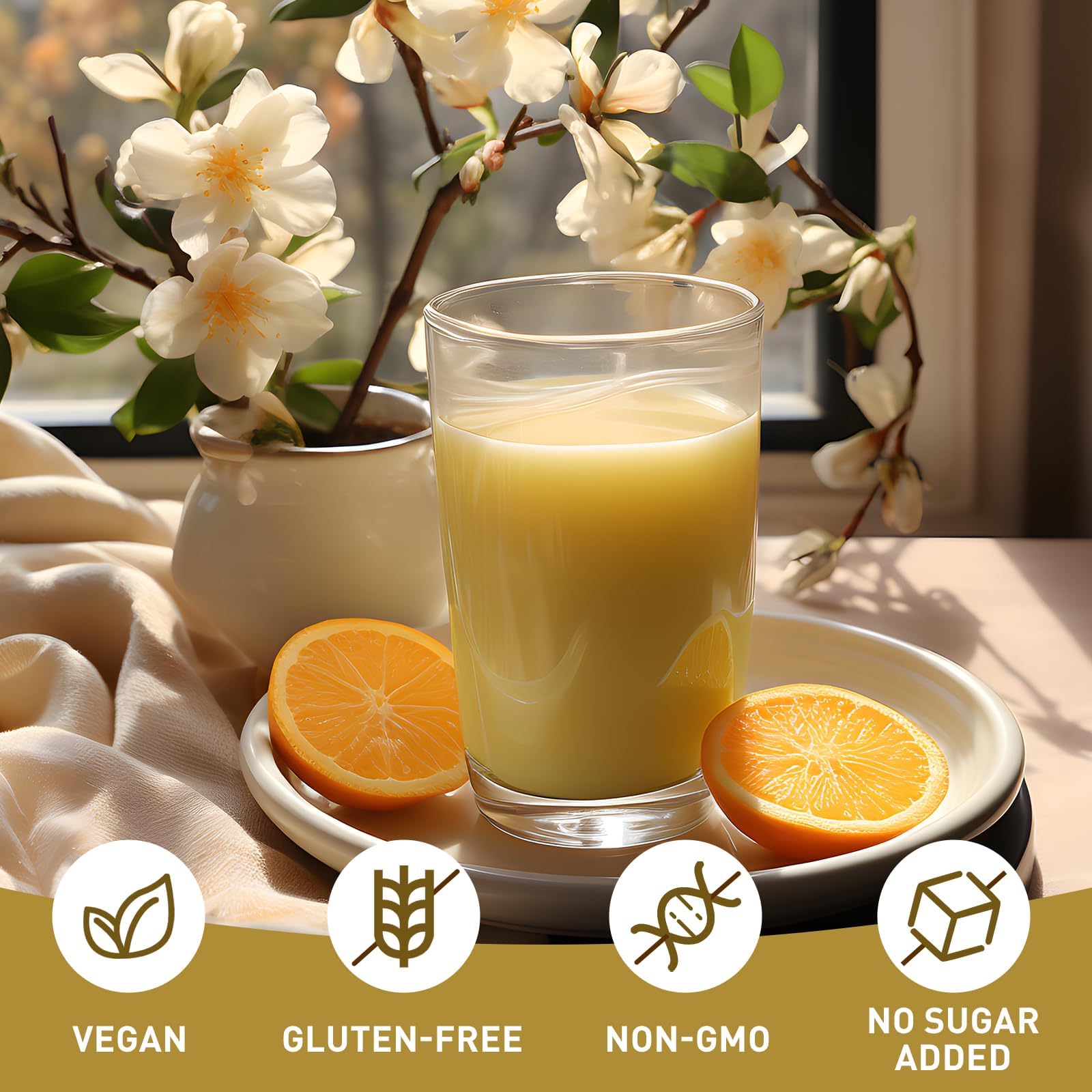 UNLEASH'D ORGANIC Ginkgo Biloba Powder leaves close-up with premium leaves
