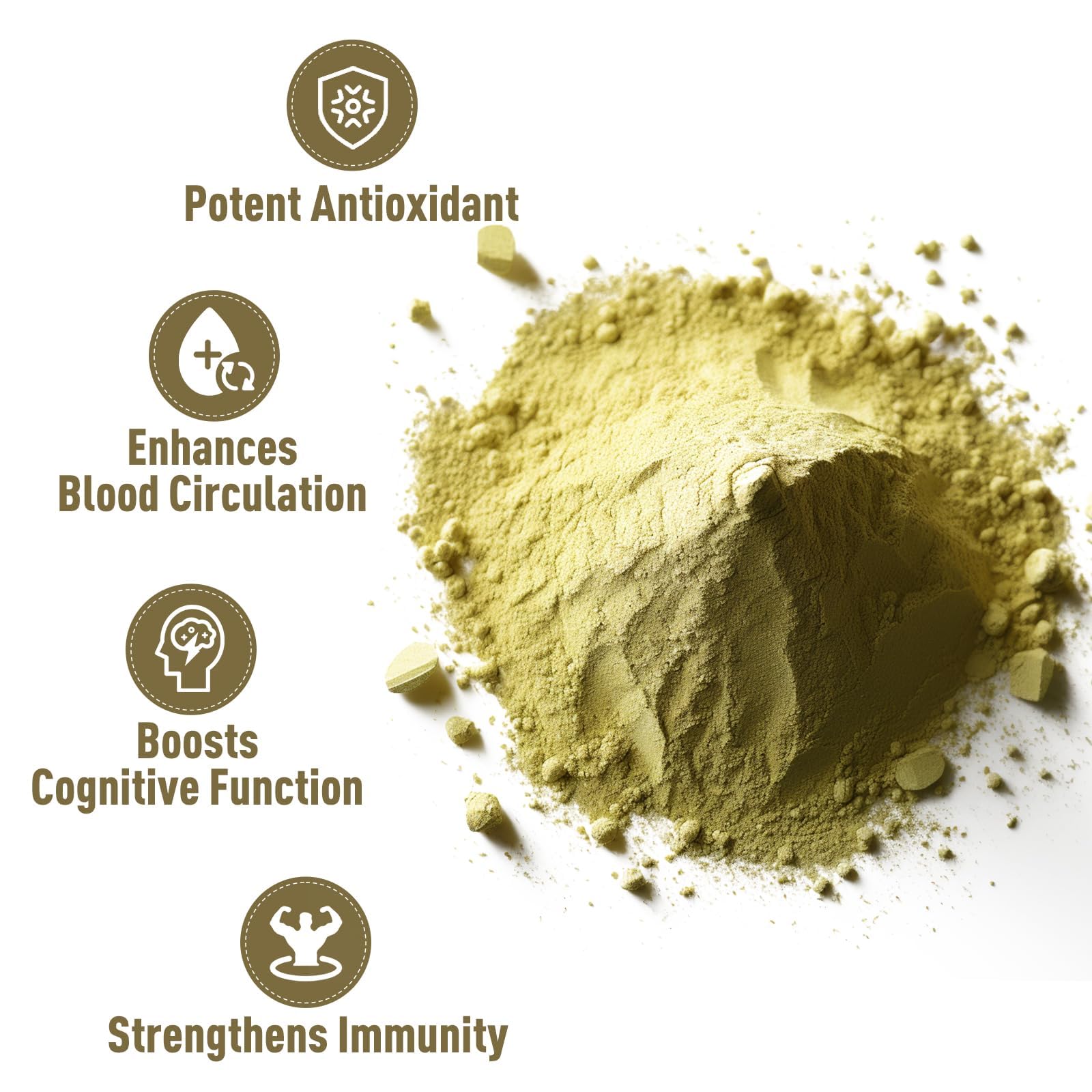 UNLEASH'D ORGANIC Ginkgo Biloba Powder in a smoothie to show versatility