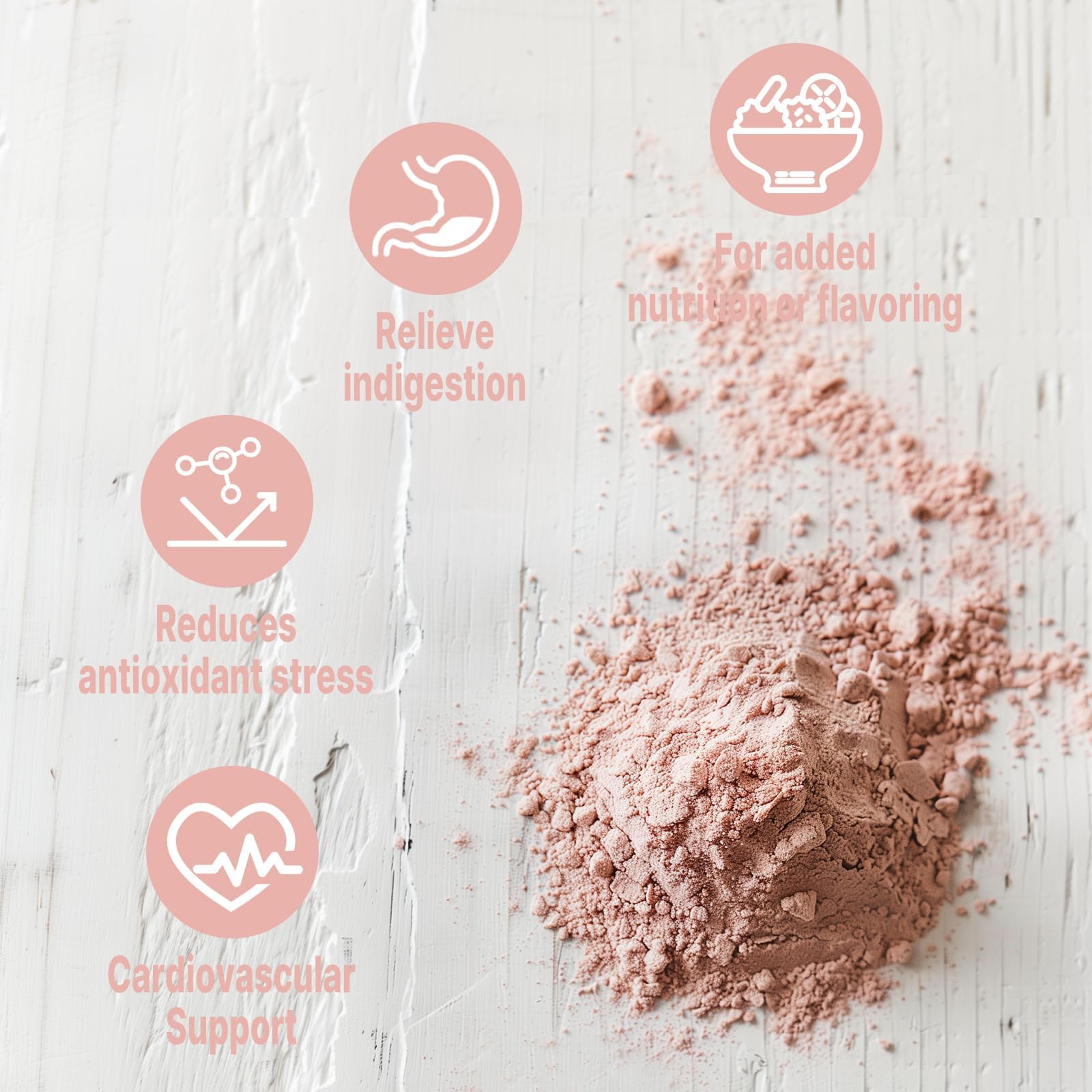 Scoop of UNLEASH'D ORGANIC Hawthorn powder ready to blend