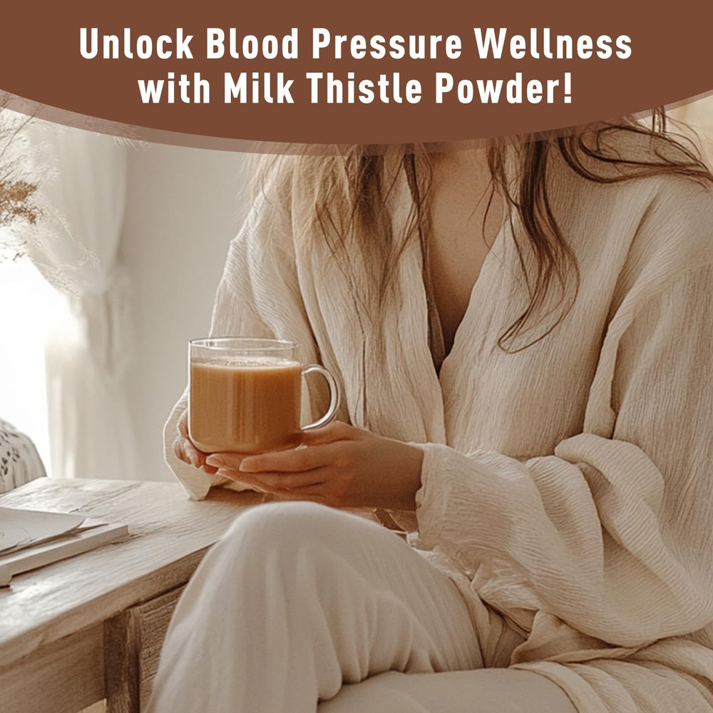 UNLEASH'D ORGANIC Milk Thistle Powder label shows organic and gluten-free promise.