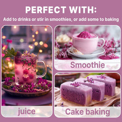 Powder stirred into yogurt for a nutritious breakfast