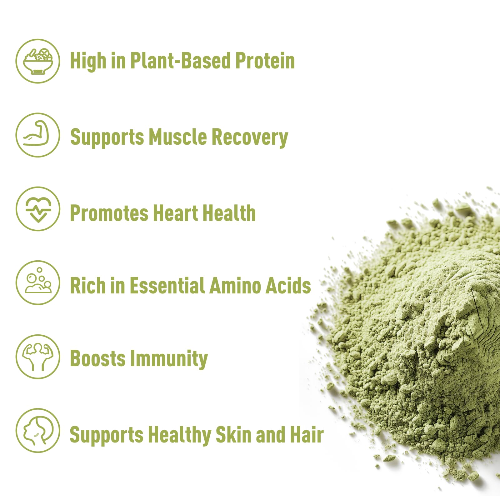 Unleash’d Organic pumpkin seed protein powder being poured into a blender for a shake.