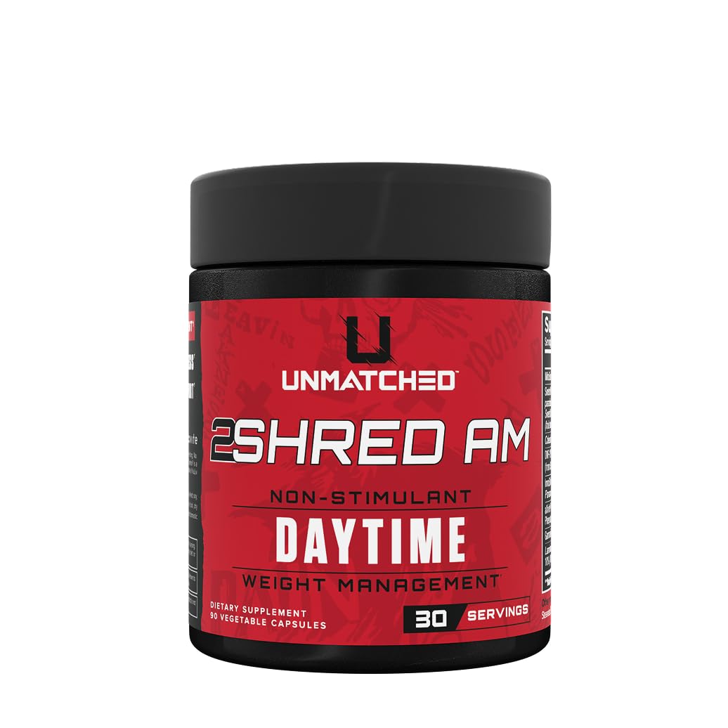 Unmatched 2Shred ingredients glass scene featuring MitoBurn and Fucoxanthin blends