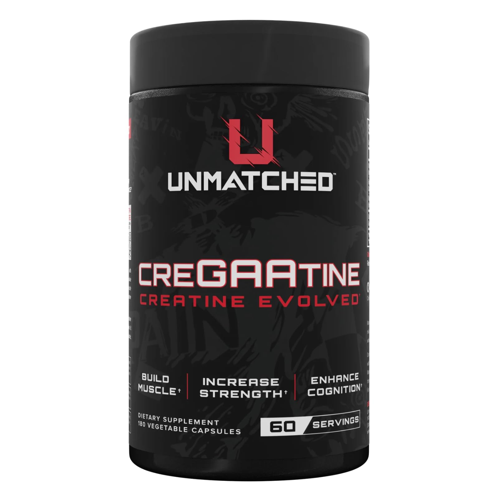 Unmatched CreGAAtine bottle pour showing easy daily use for workouts