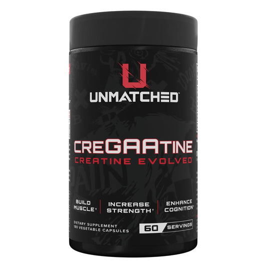 Unmatched CreGAAtine bottle pour showing easy daily use for workouts