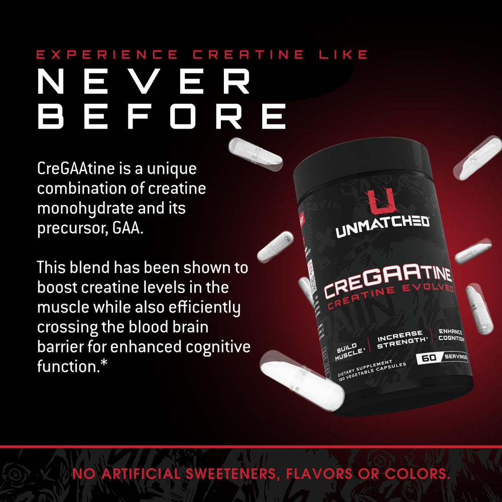 Unmatched CreGAAtine workout boost illustrated by athletes mid-session