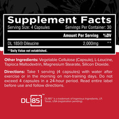Unmatched Dileucine capsules close up highlighting capsule texture and color