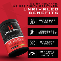 Closeup of Dissident ingredients pack featuring NO3-T, Cognizin, and PeakATP