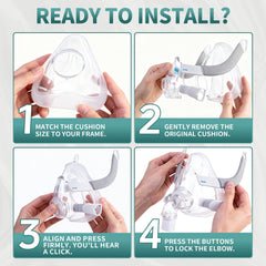 Unsvorns replacement cushion medium view demonstrates easy maintenance and improved seal.