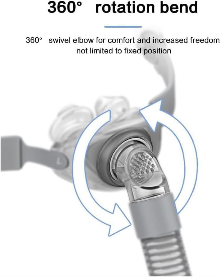 Unsvorns nasal pillow tube and frame offer a stable, reliable connection.