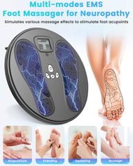 Uoboo foot massager with wireless operation for hands-free use