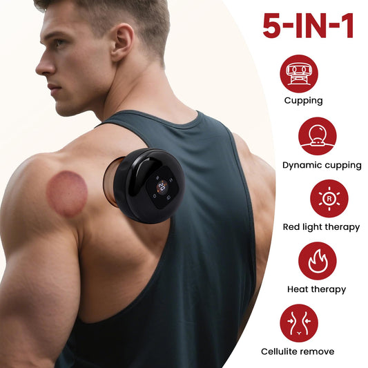 UOTT 5-in-1 Smart Dynamic Cupping Set for versatile muscle recovery