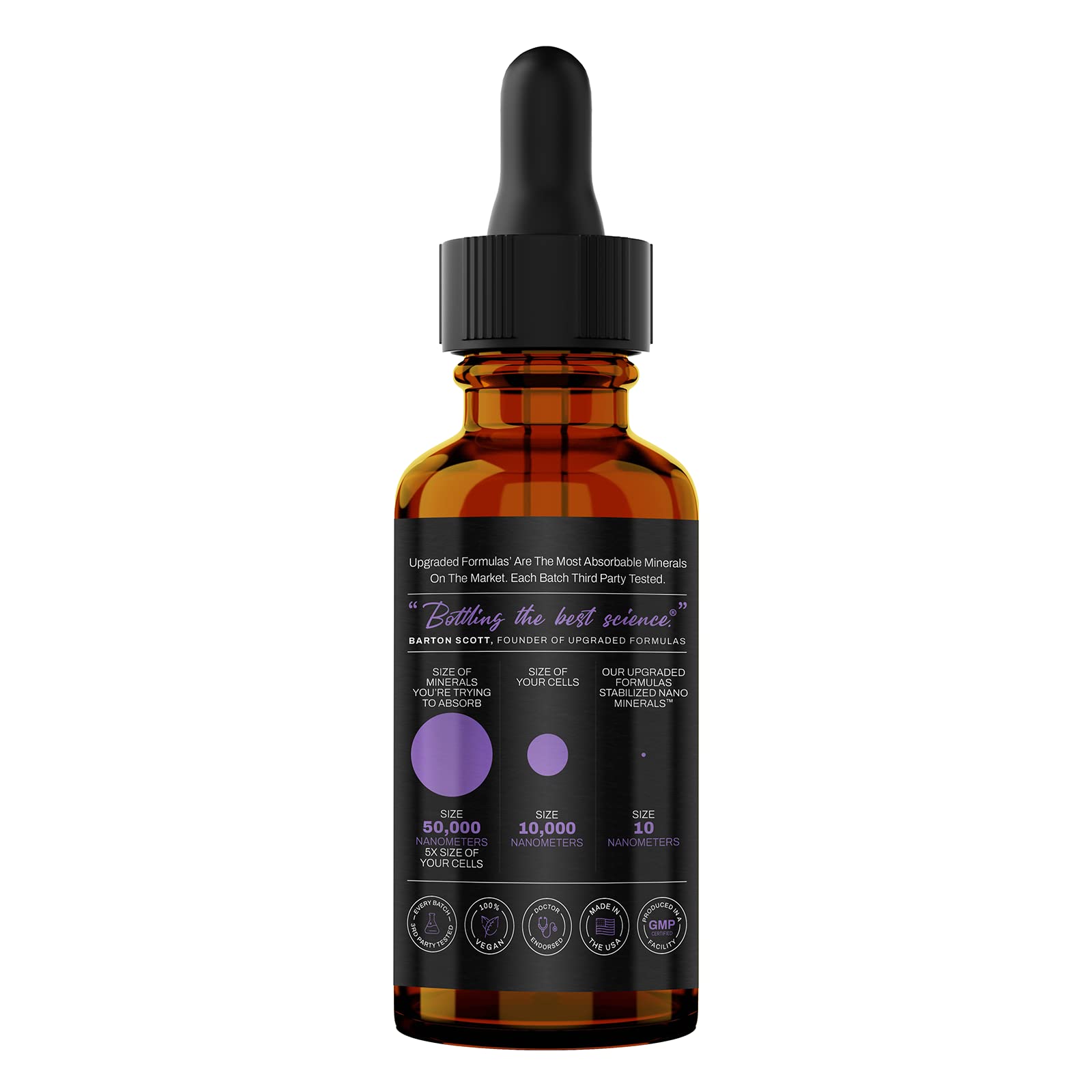 Upgraded Formulas Mood ingredient panel highlighting minerals like magnesium and chromium