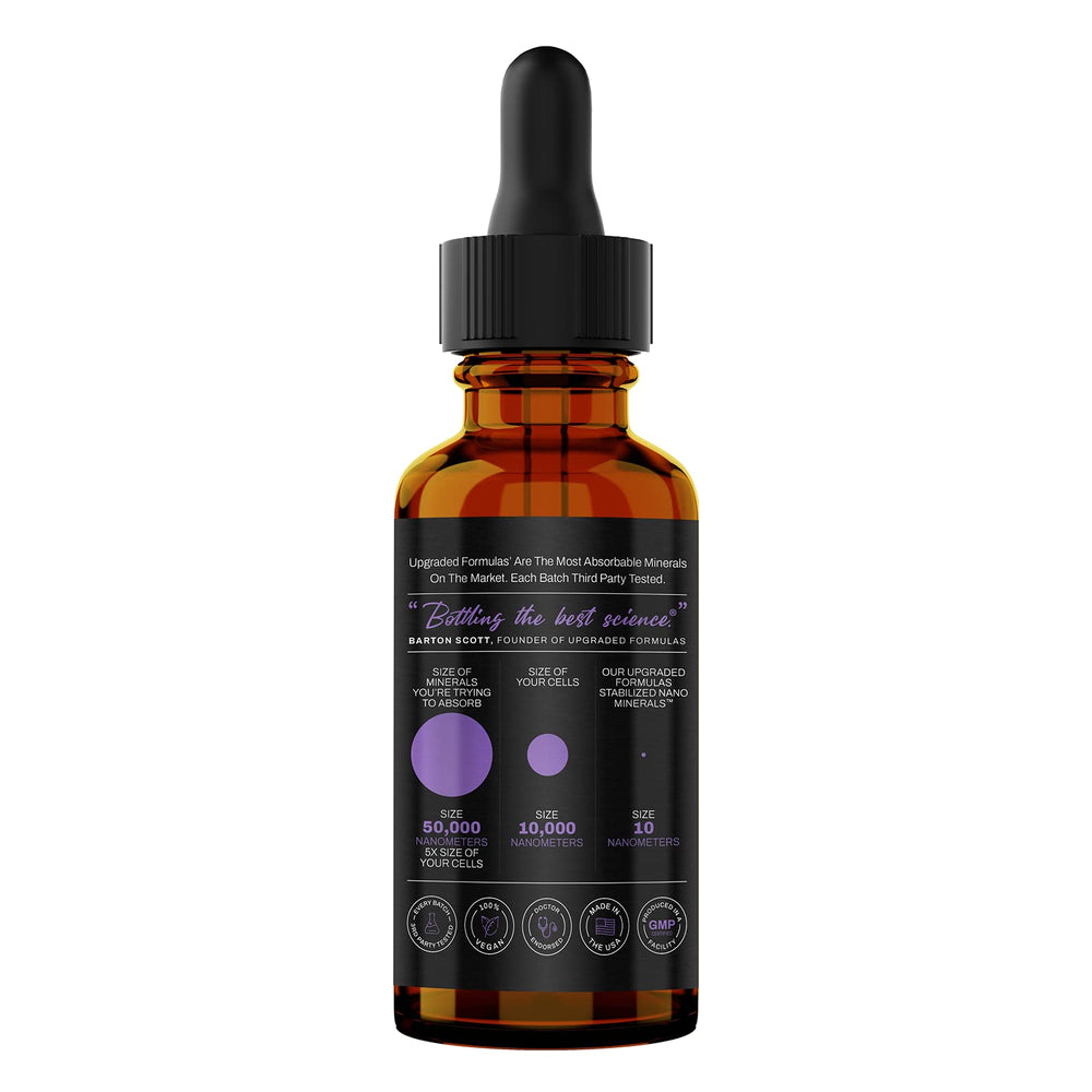 Upgraded Formulas Mood ingredient panel highlighting minerals like magnesium and chromium