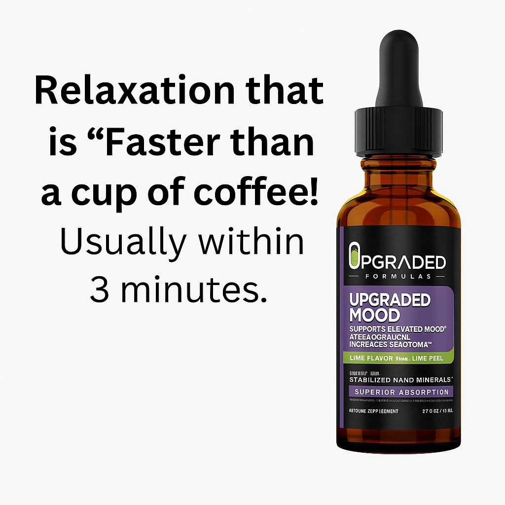 Upgraded Formulas Mood product packaging emphasizing natural formula