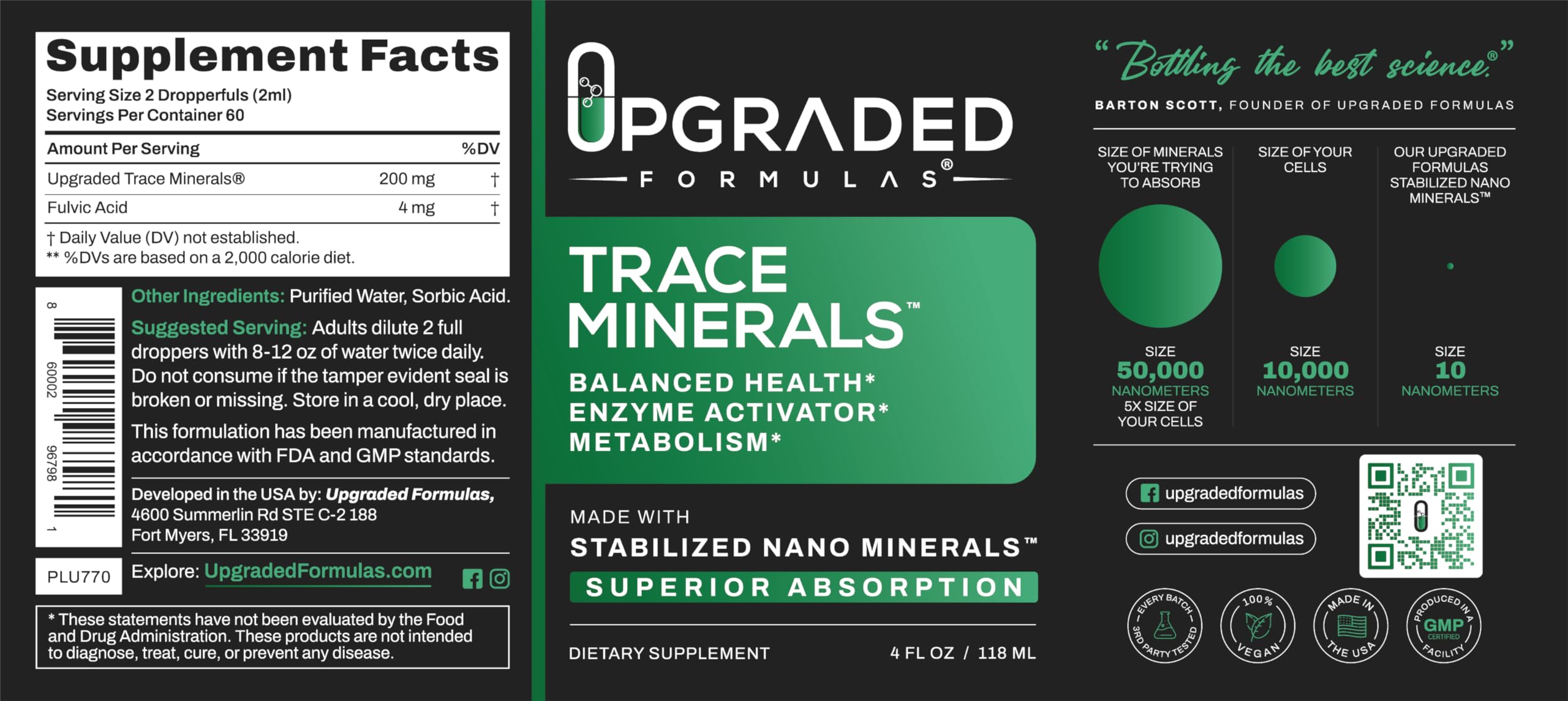 Packaging box beside bottle conveys clean, safe supplement branding.