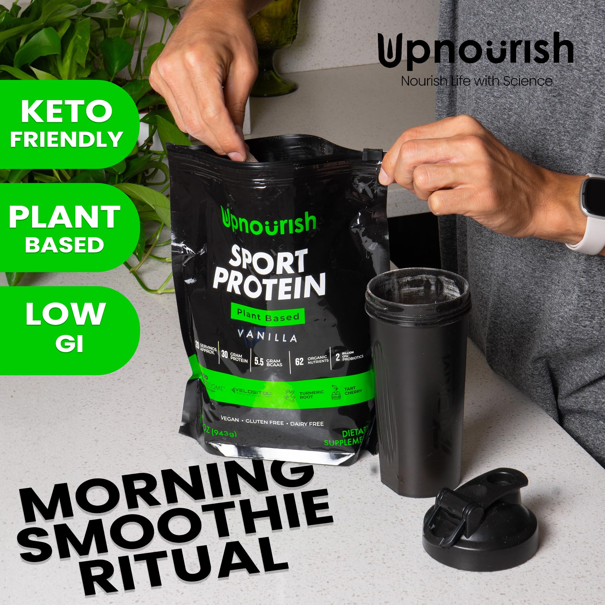 UpNourish Probiotics 2B CFU carton emphasizes gut-friendly support