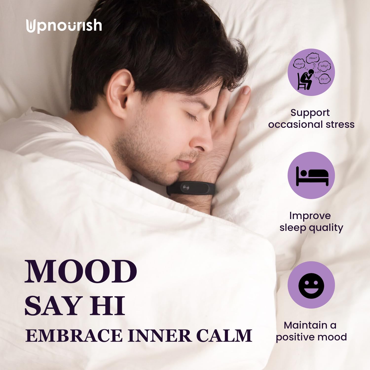 UpNourish Energy and fatigue support capsules for sustained daytime vitality.