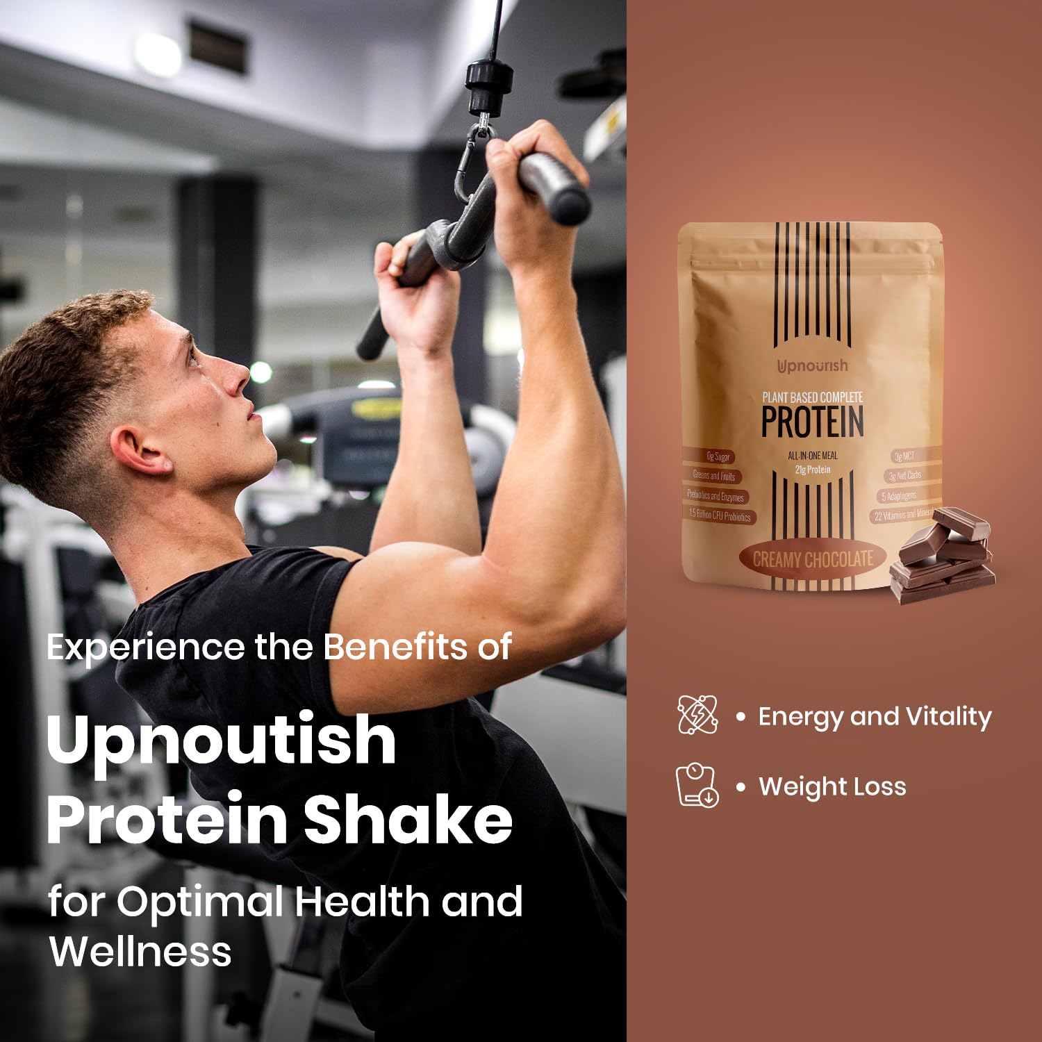 UpNourish meal-replacement shake idea for quick, nutritious snack