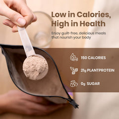 Glass of blended UpNourish shake mixed with water for a quick drink