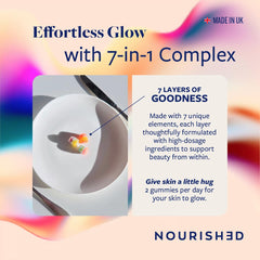Upsa Nourished Collagen Skin Lift biodegradable packaging sachet on a clean surface.
