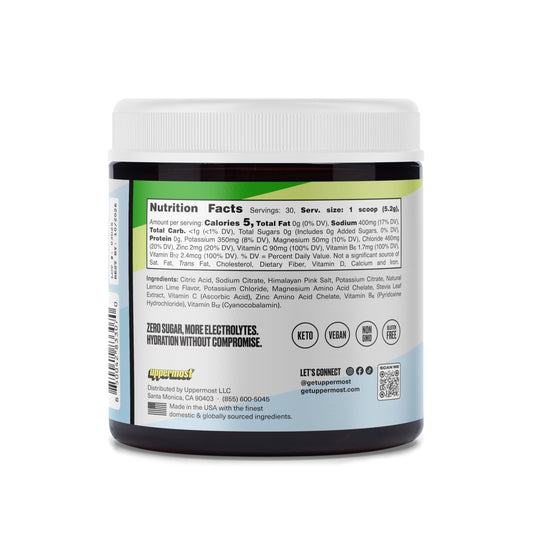 UPPERMOST Hydrate dissolving into water delivering electrolytes and minerals for daily refreshment.