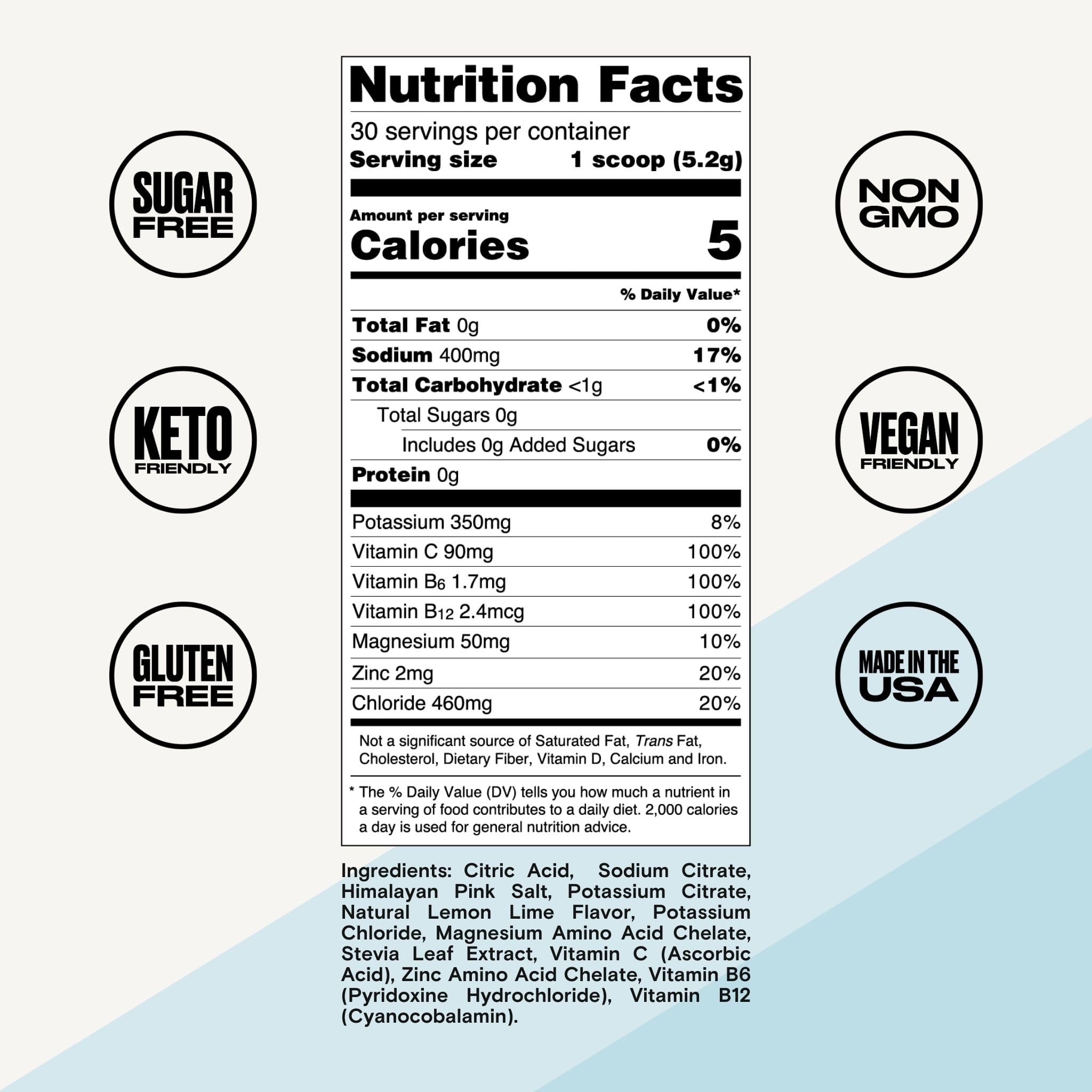 UPPERMOST Hydrate package front highlights 30 servings and clean ingredients.