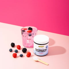 UPPERMOST Hydrate Wild Berry scoop, precise serving for Keto-friendly hydration.