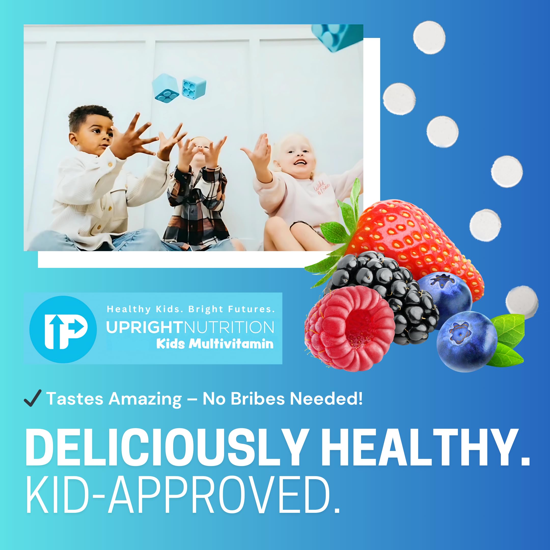 Kid-friendly serving with chewable tablet shown.