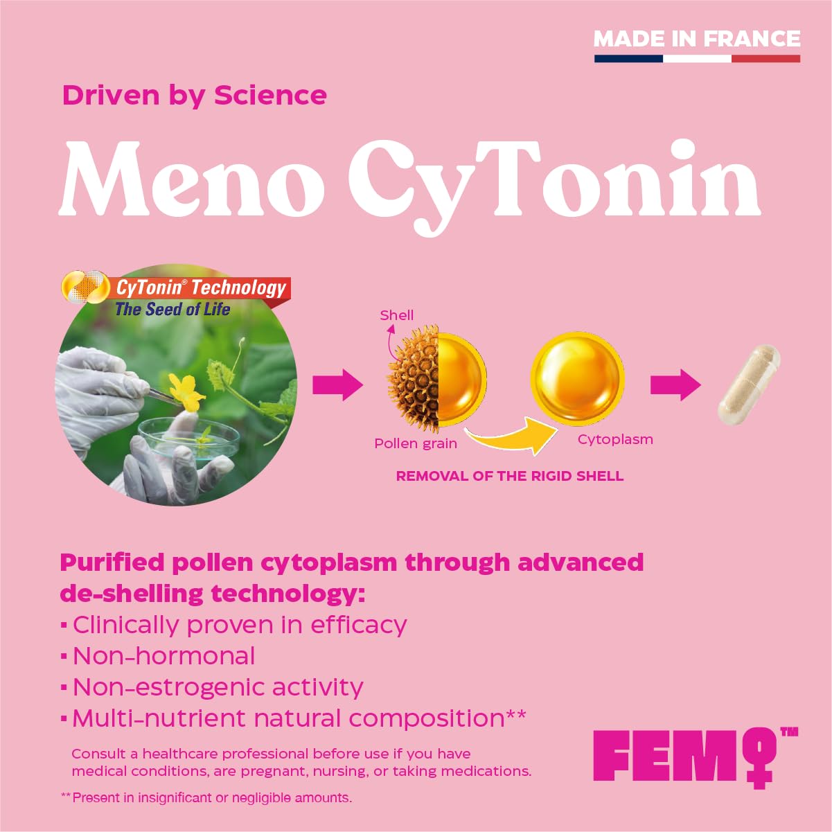 Label detail with Meno CyTonin information