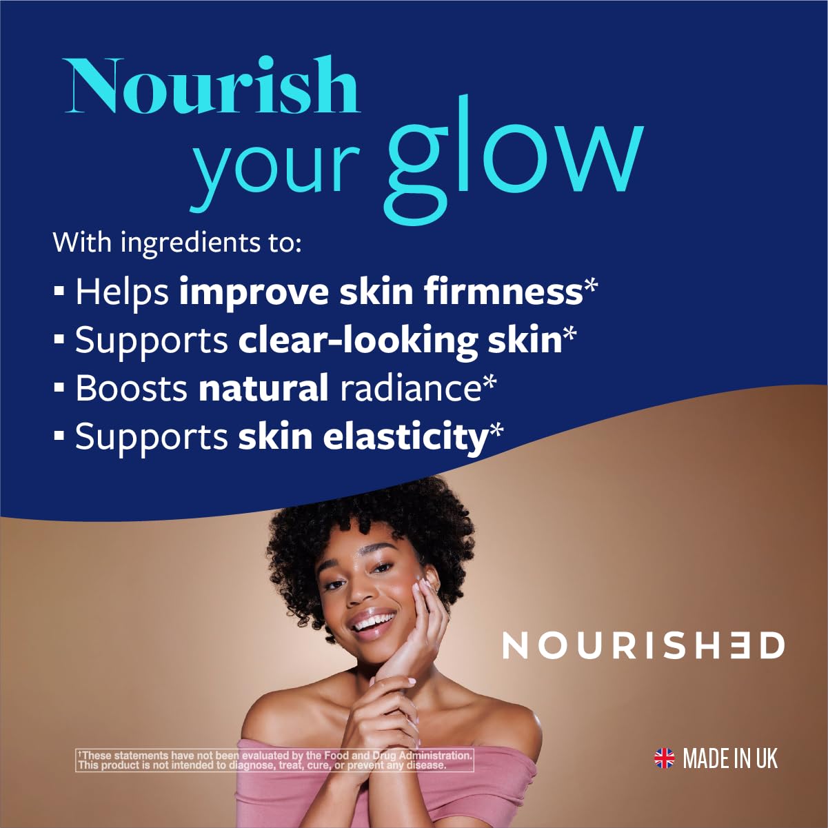 Upsa capsules close-up highlighting vegetarian, sugar-free formula for beauty routines.