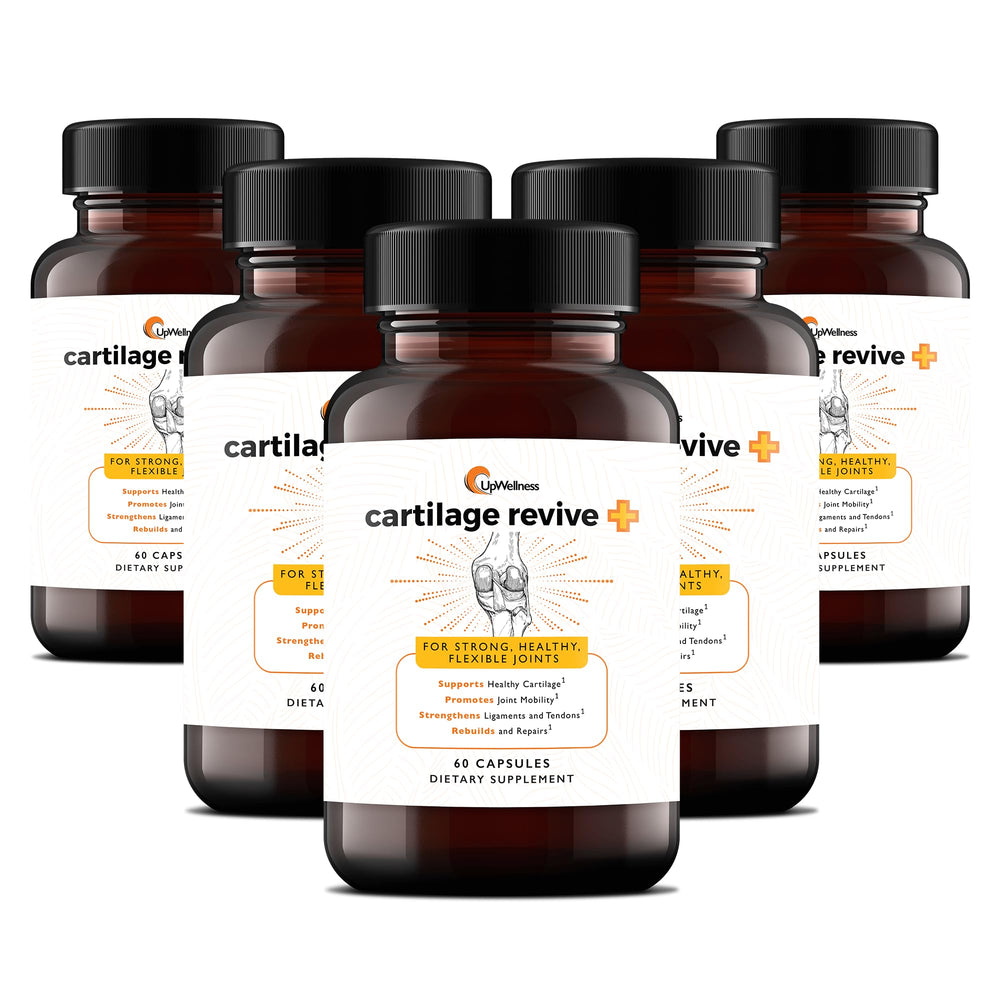 UpWellness Cartilage Revive bottle front view suggesting joint support and daily use
