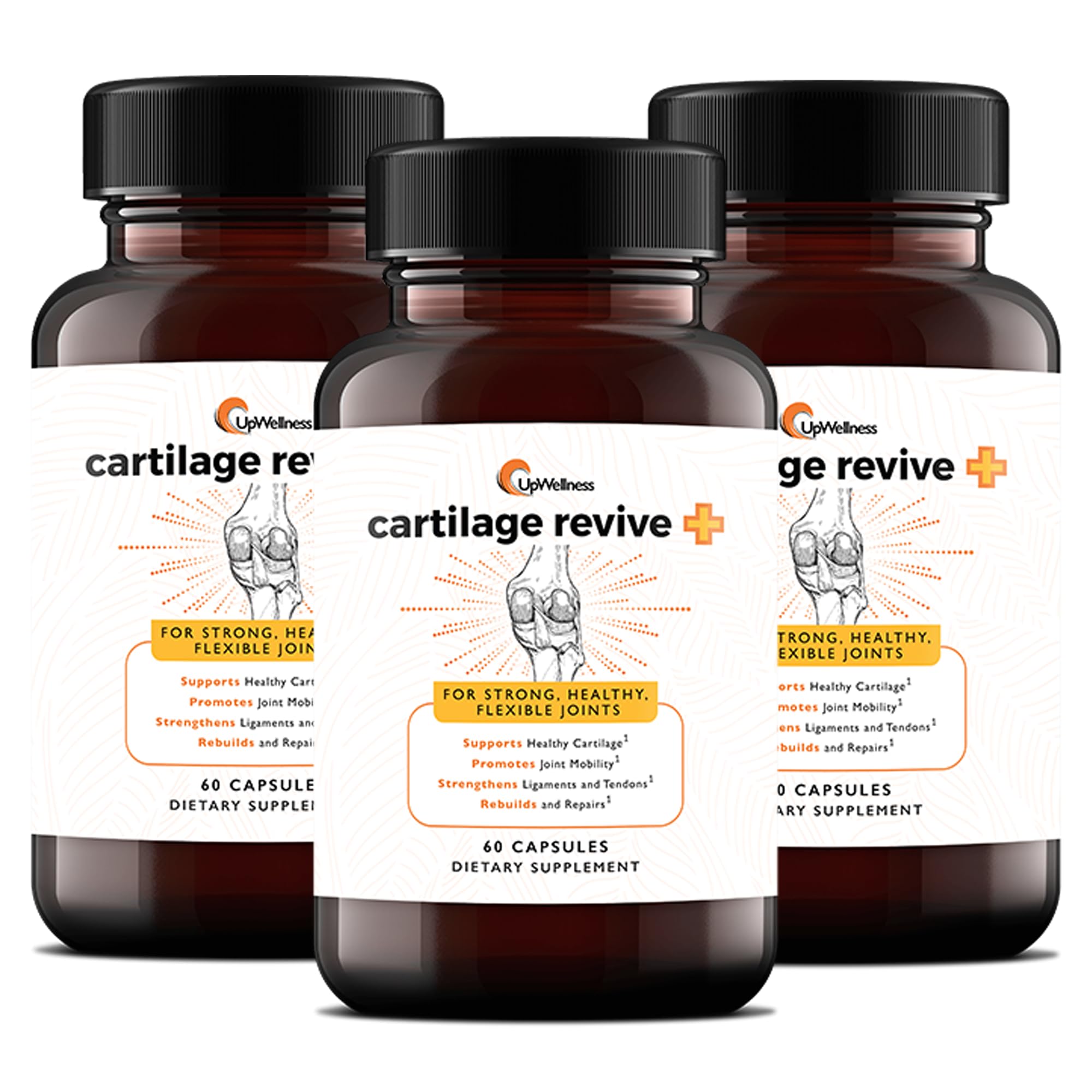 UpWellness Cartilage Revive bottle for daily joint support and convenience