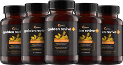 UpWellness Golden Revive bottle close-up showing daily joint support capsules