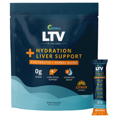 UpWellness LTV front label shows citrus hydration with electrolytes.
