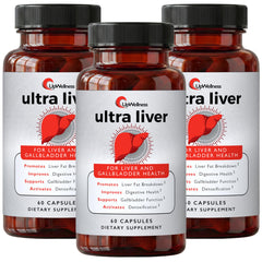 UpWellness Ultra Liver bottle-front view highlighting packaging for daily liver support