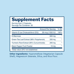 Uqora Promote probiotic capsules designed to support vaginal microbiome balance.