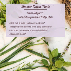Urban Moonshine Simmer Down tincture drops show quick absorption in use.