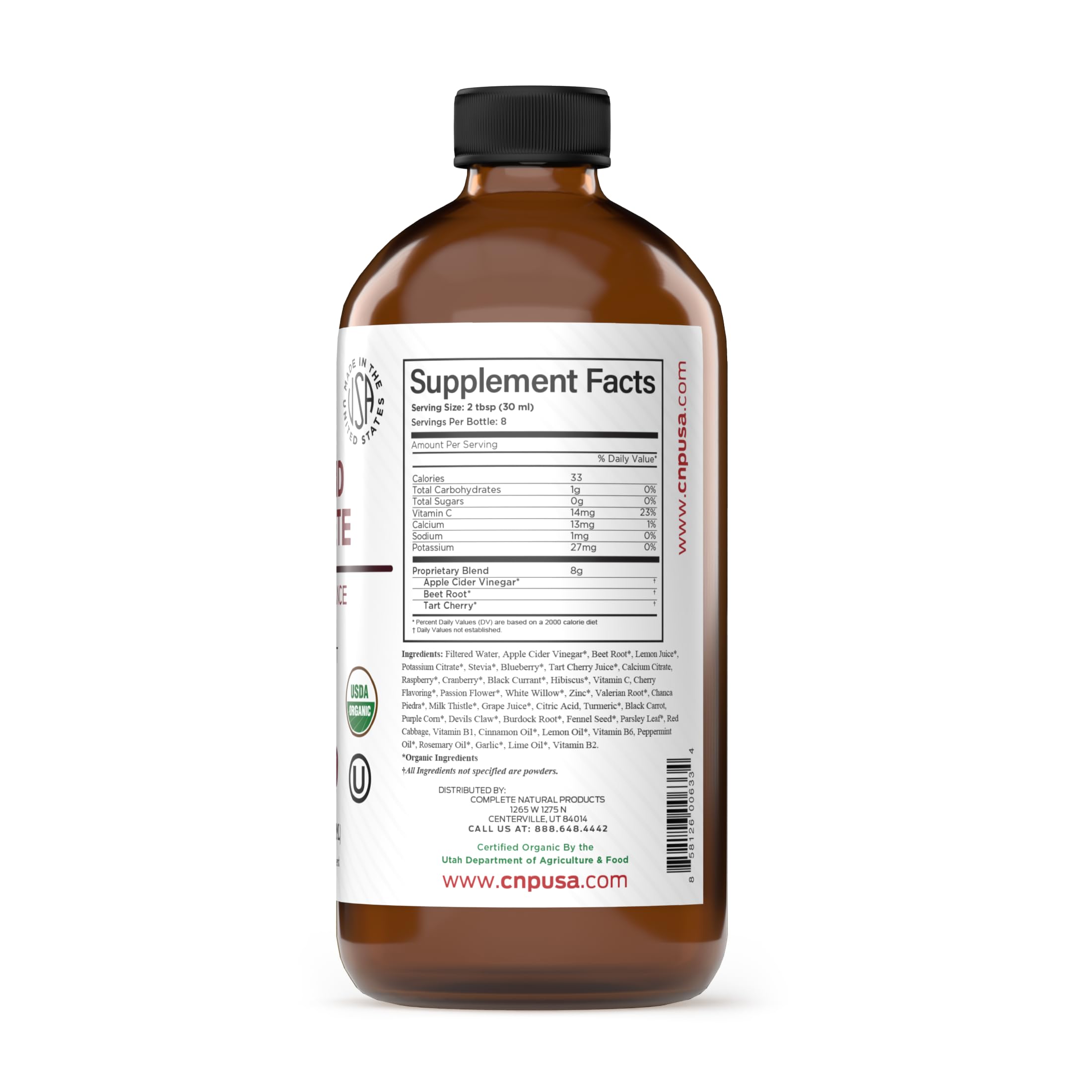 Uric Acid Complete liquid dose closeup highlighting easy absorption