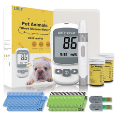 URIT-80Vet pet glucose meter front view for quick readings