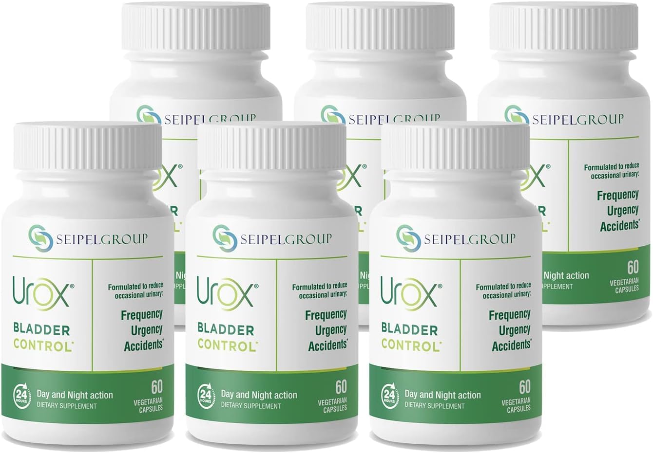 UROX bladder-control bottle shows the product for daily urinary support.