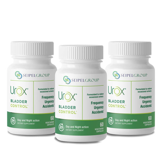 UROX bladder-control capsules bottle showing daily bladder support