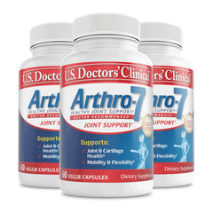 Arthro-7 bottle front view for daily joint support.